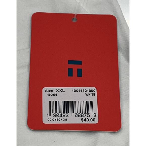 7-26 TOMMY JOHN Men's Top Crew Cool Cotton White 2XL - Picture 4 of 7